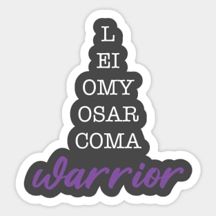 Leiomyosarcoma Warrior II Sticker